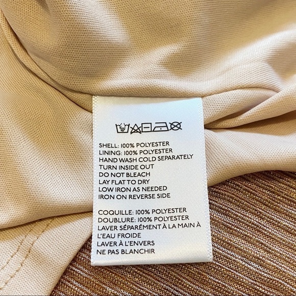 NWT Kimchi Blue Off The Shoulder Rose Gold Dress Holiday Party Size Small - Picture 11 of 13